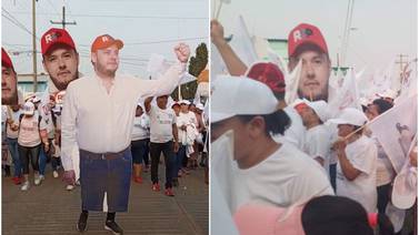 Candidato en Chiapas hace campaña solo con fotos gigantes en medio de disputas territoriales en la zona