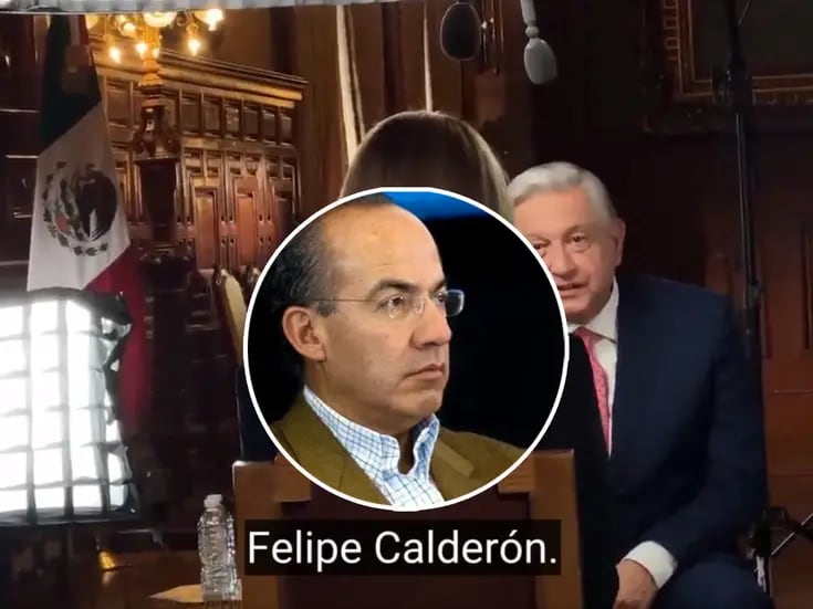 ¿La cortaron? Filtran parte sobre Felipe Calderón de entrevista a AMLO en 60 minutes