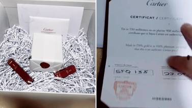 Joven que compró aretes Cartier en 237 pesos comparte el “unboxing”