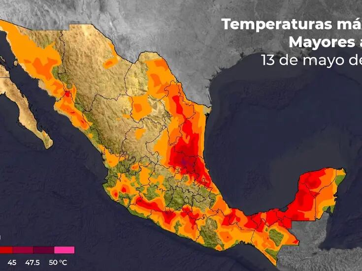 Seguirá la ola de calor en México; hay potencial de lluvias en estos estados