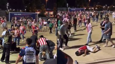 Aficionados de Chivas se agarran a golpes tras quedar fuera de Leagues Cup 2023 (VIDEO)