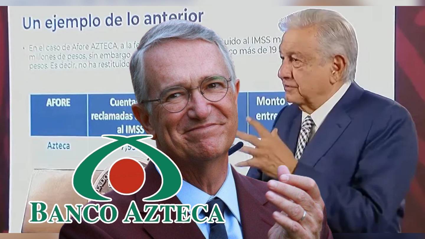 Salinas Pliego y Banco Azteca fueron exhibidos en la mañanera de AMLO por deberle a IMSS con su Afore.