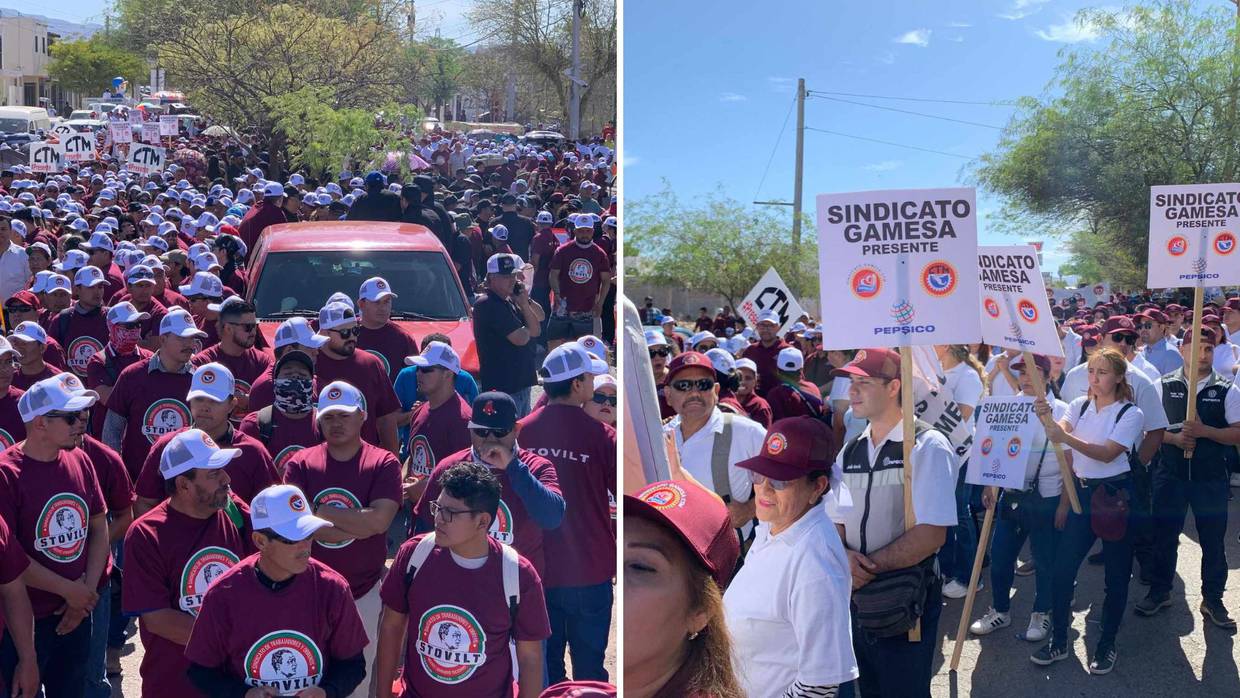 Marcha del primero de mayo en Ciudad Obregón / Mayra Echeverría