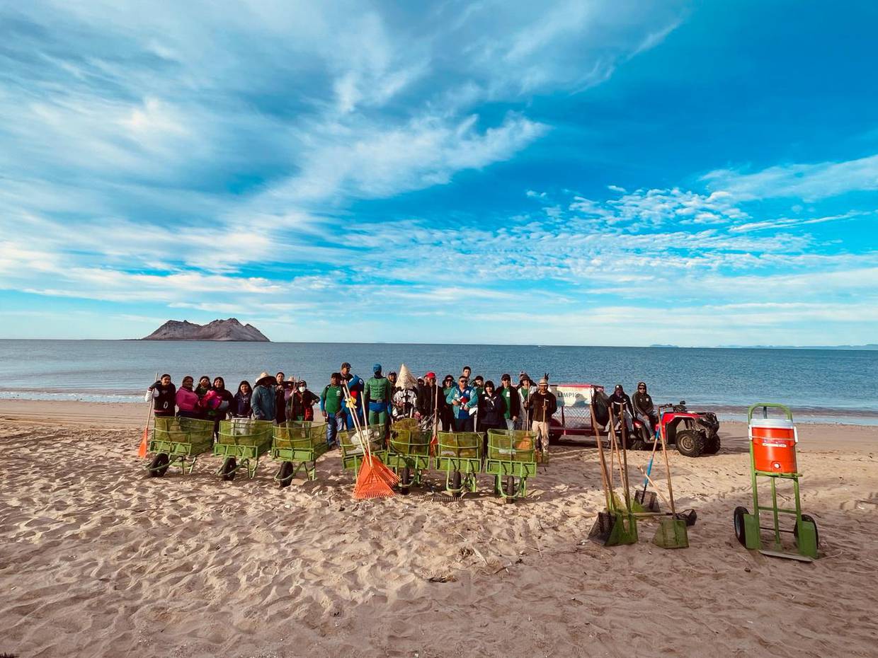 La idea de esta campaña es dejar limpia la playa para la llegada de los visitantes en Semana Santa