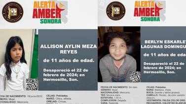 Se activa Alerta Amber por niñas desaparecidas en Hermosillo al salir de primaria en el Coloso