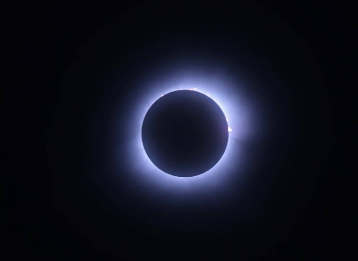 Eclipse de Sol visto desde Mazatlán, Sinaloa.