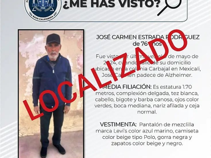 Cancelación de pesquisa de José Carmen Estrada Rodríguez