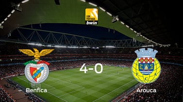 Los tres puntos se quedan en casa: goleada de Benfica a Arouca (4-0)