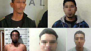 Caen cinco individuos que tenían órdenes de captura por crímenes