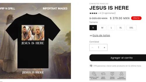 Ahora sacan camisa meme comparando a AMLO con Jesús