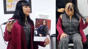 Diputada Salma Luévano se rapa para condenar presuntos discursos transfóbicos de Gabriel Quadri