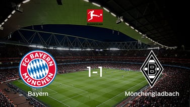 Reparto de puntos entre Bayern de Múnich y Borussia Mönchengladbach (1-1)