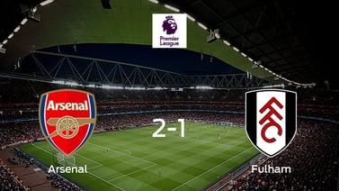  Arsenal gana 2-1 a Fulham y se lleva los tres puntos