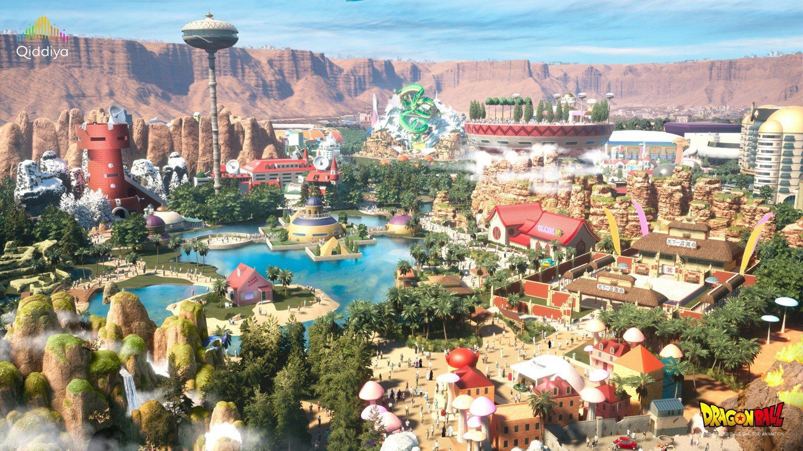 El parque temático Dragon Ball se construirá en Arabia Saudita. Foto: X de /CerebrosG