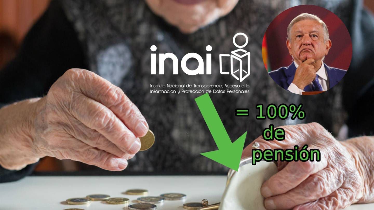 AMLO propone que para pagar los sueldos completos a pensionados se use dinero del INAI. | Archivo GH