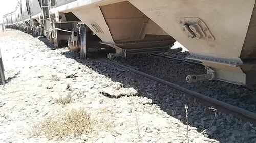 Se descarrila tren en el Valle de Mexicali