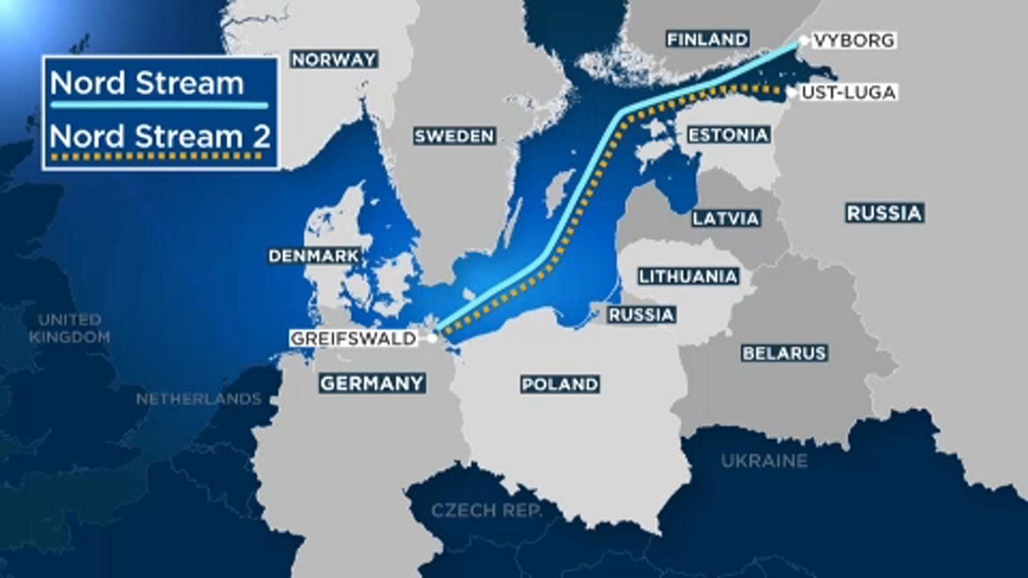 El gaseoducto Nord Stream conecta a Alemania con Rusia.