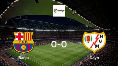 Barcelona y Rayo Vallecano no encuentran el gol y se reparten los puntos (0-0)