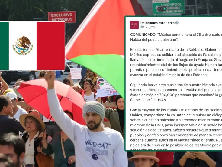 México conmemora Nakba de Palestina tras críticas por felicitar a Israel