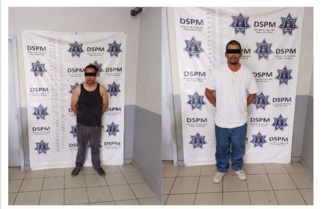 Avelino “N”, de 29 años, y Juan “N”, de 39 años, quienes fueron encontrados en posesión de armas prohibidas fueron detenidos  l Foto: Cortesía