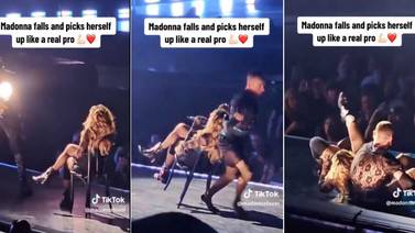 Madonna es derribada por un bailarín en pleno concierto; así reaccionó la cantante