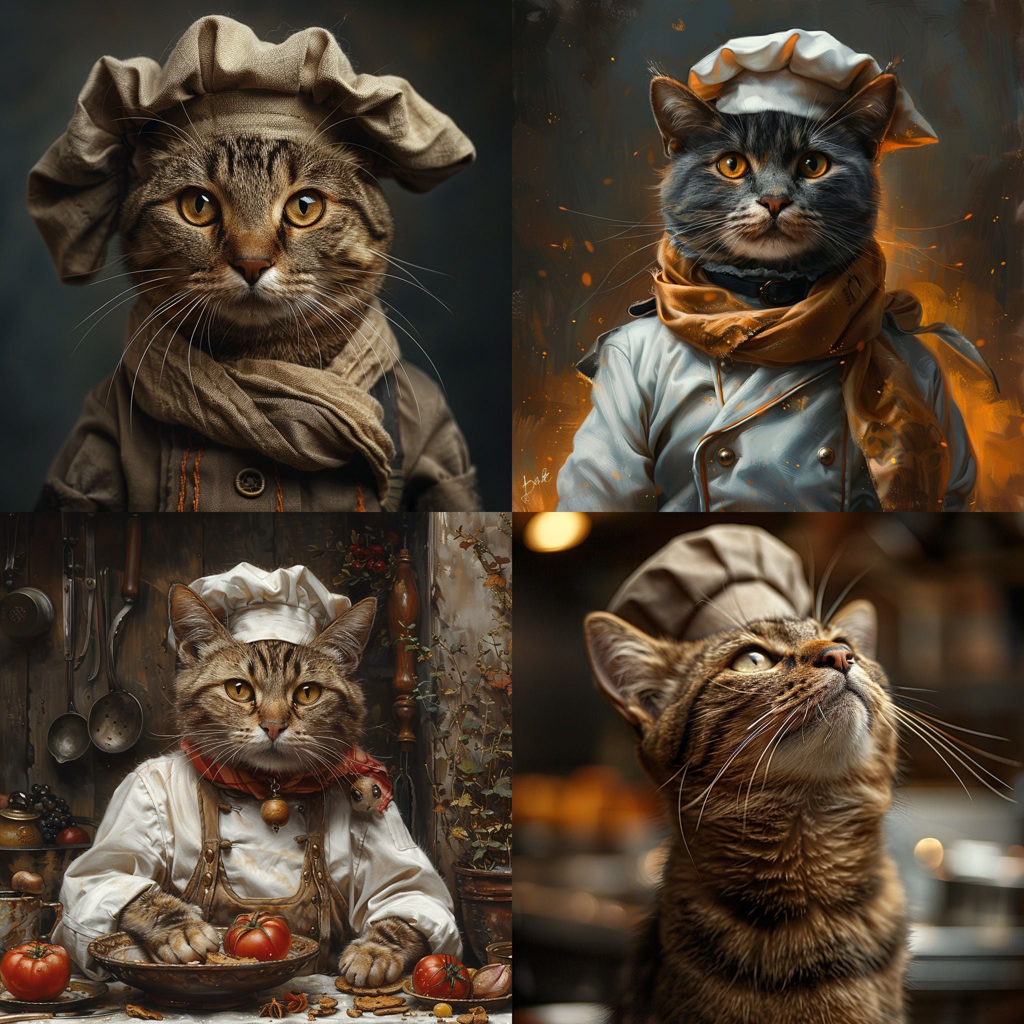 Gato chef según la Inteligencia Artificial de Midjourney