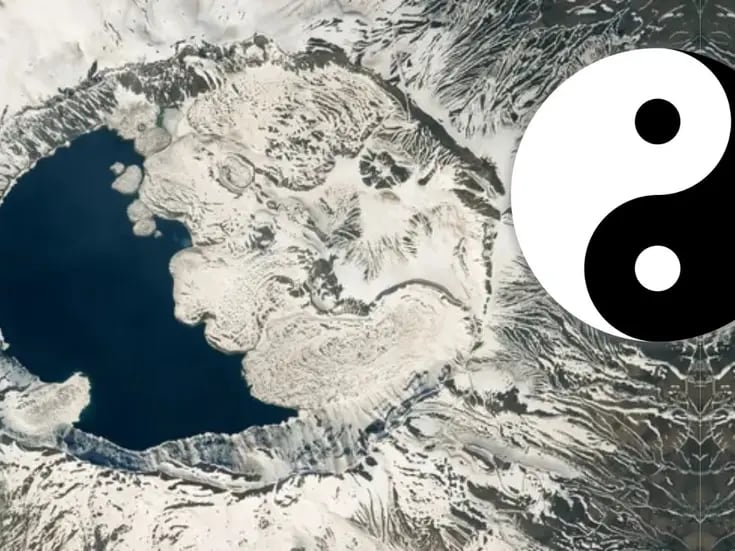 Foto desde el espacio muestra al cráter “Ying-Yang” de Turquía como nunca antes 