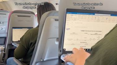 VIRAL | Mujer llena la solicitud de vacaciones de su empleo: ¡ya estaba en el avión a punto de despegar!
