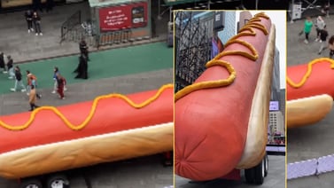¿Por qué hay un enorme Hot Dog instalado en medio del Times Square en Nueva York?