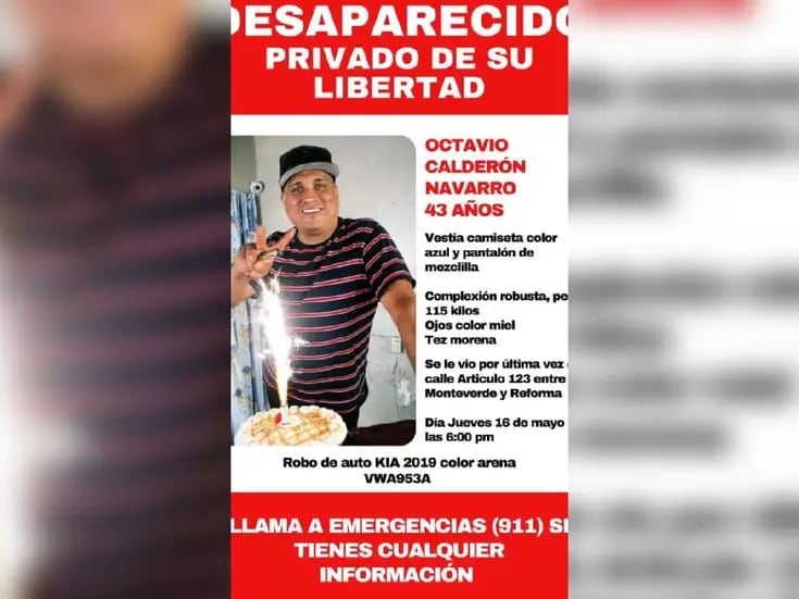 Octavio Calderón Navarro es declarado desaparecido en colonia Ley 57