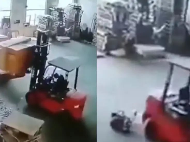 VIDEO: Trabajador muere en un intento de evitar accidente laboral