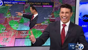 "¡Es un gran día!": Hombre del clima se emociona al descubrir que la pantalla del estudio es touch (VIDEO)