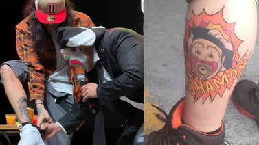 “Estas bien menso mijo”: Fan inmortaliza el rostro de Brincos Dieras con un tatuaje y ésta fue la reacción del payaso