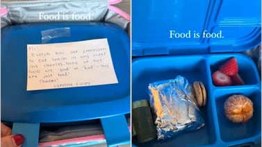 Madre molesta por comentario de la maestra le envía una nota escrita en la lonchera de su hija: “La comida es comida”