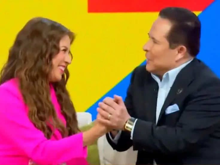 ¡Ingrid Coronado y Gustavo Adolfo Infante se reconcilian en vivo! (VIDEO)