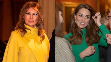 Kate y Melania, duelo de estilos en el Palacio de Buckingham
