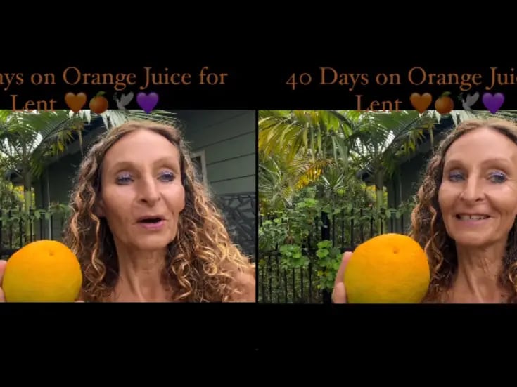 VIRAL: Mujer australiana asegura que sólo tomó jugo de naranja por 40 días; así luce