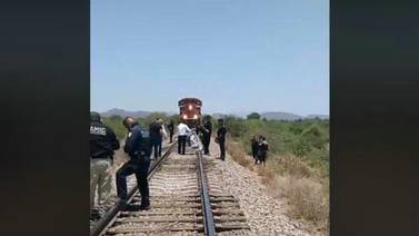 Tren arrolla y mata a hombre en Obregón