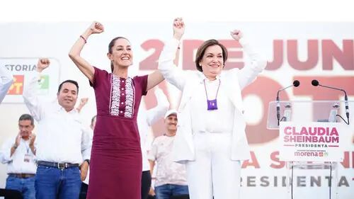 Cierran campaña en Hermosillo Claudia Sheinbaum y María Dolores del Río