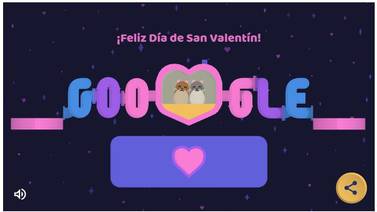 Google: Celebra el día de San Valentín con un doodle