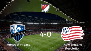 Montreal Impact se queda con los tres puntos frente a New England Revolution 
(4-0)