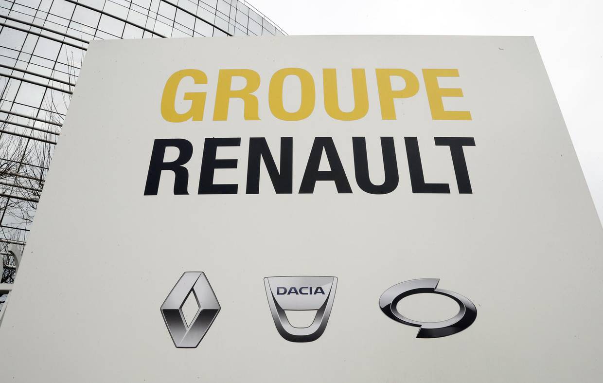 Vista del logotipo de la compañía francesa Renault en su sede de Boulogne-Billancourt, cerca de Paris, en una imagen de archivo.EFE/EPA/ETIENNE LAURENT