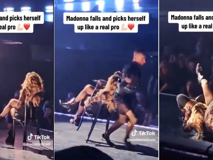 Madonna es derribada por un bailarín en pleno concierto; así reaccionó la cantante