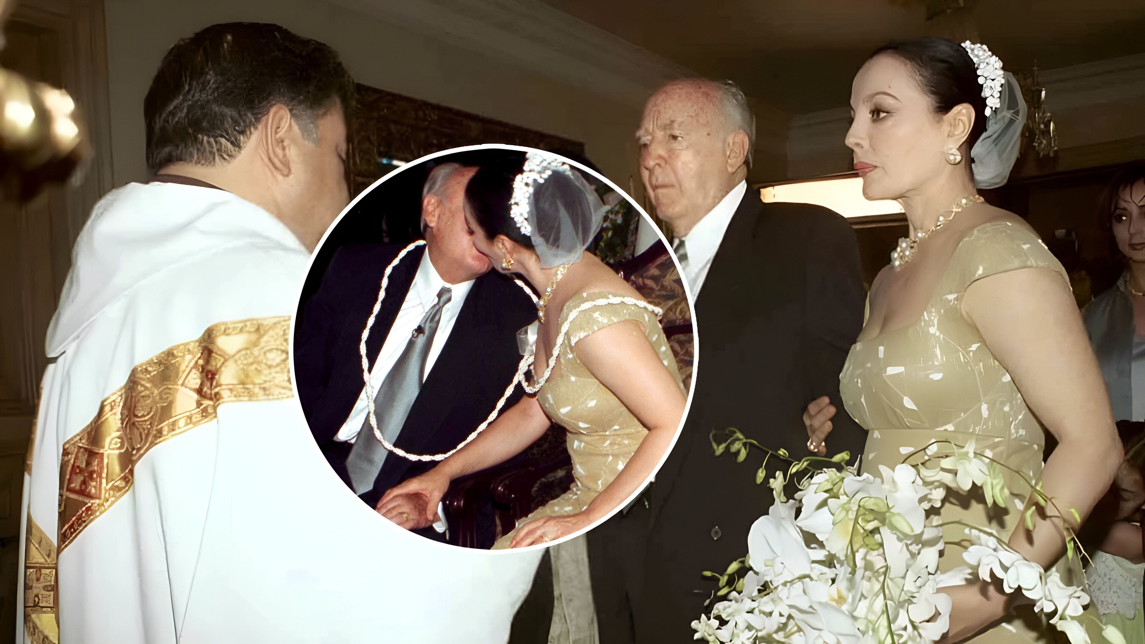 Así fue la boda de Sasha Montenegro con el presidente López Portillo, tras  la muerte de su primera esposa