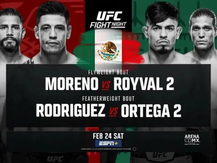 Todo lo que debes saber sobre UFC México 2024: ¿A qué hora es la pelea de Brandon Moreno?