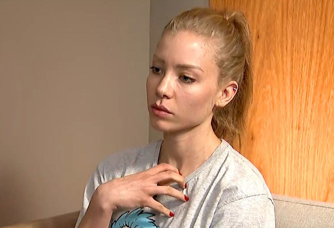 Handout screen grab taken from SBT network showing Brazilian student and model Najila Trindade Mendes de Souza, who accused footballer Neymar of rape and sexual assault at a Paris hotel, speaking during a television interview in Sao Paulo, Brazil, on June 5, 2019. - Neymar strongly denies the claims and has published intimate images of his encounter with Najila Trindade Mendes, on social media in his defence. (Photo by HO / SBT / AFP) / - Brazil OUT / RESTRICTED TO EDITORIAL USE - MANDATORY CREDIT "AFP PHOTO / SBT / HO" - NO MARKETING NO ADVERTISING CAMPAIGNS - DISTRIBUTED AS A SERVICE TO CLIENTS - NO RESALE