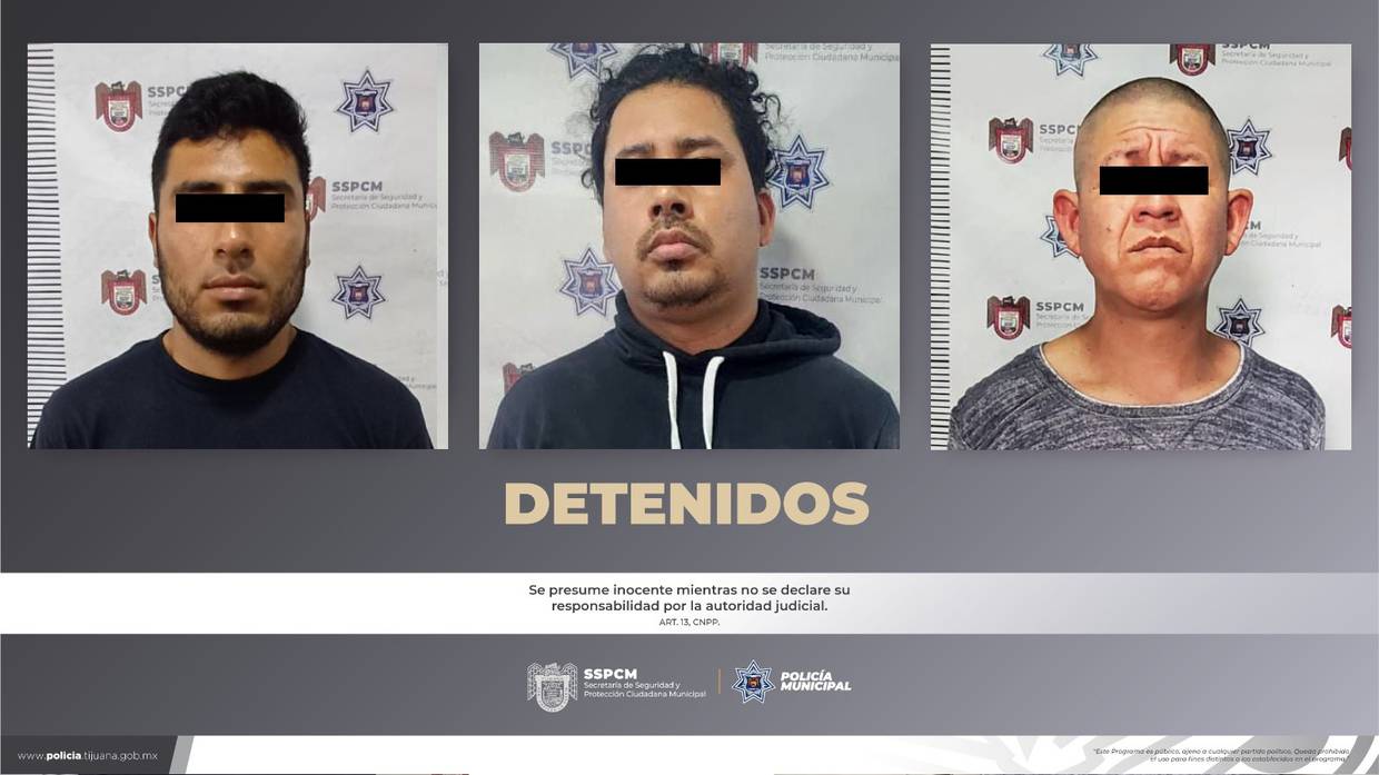 Policiaca Tijuana: capturan a tres sujetos armados