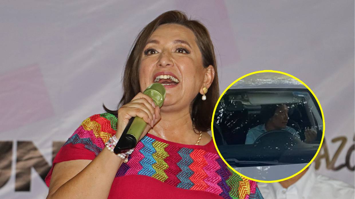 La candidata Xóchitl Gálvez denuncia presencia de espías en su casa de campaña, insinuando juego sucio. Foto: Especial