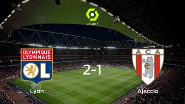 Triunfo de Olympique Lyon por 2-1 frente a AC Ajaccio