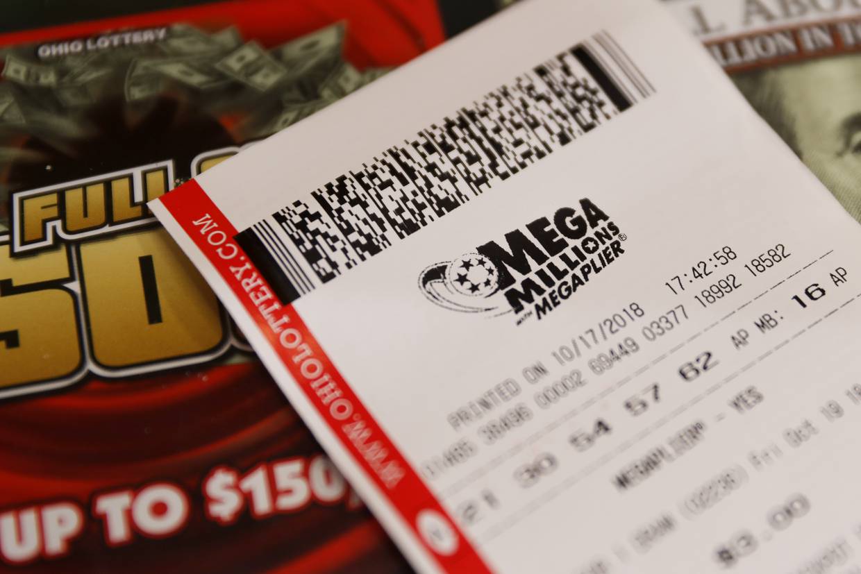 Fotografía de n boleto de la lotería. Foto: AP